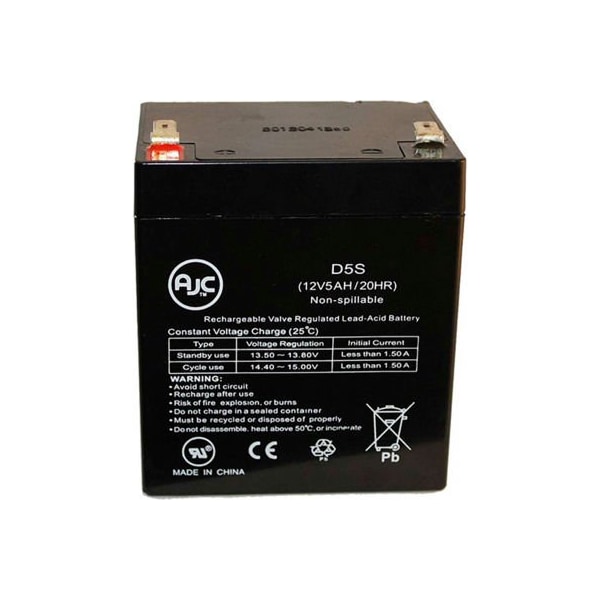 Battery Clerk AJC  B&B BP5.5-12 12V 5Ah Sealed Lead Acid Battery AJC-D5S-A-1-158060